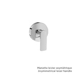 BARIL Air B80 T80-9649-00 Trim Only For 2 Or 3-Port Diverter With Stop Or 3/4" Stop Valve (Without Handle) - matte-white - Asymmetrical