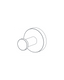 AQUALEM BA0935 Series 35 Single Robe Hook