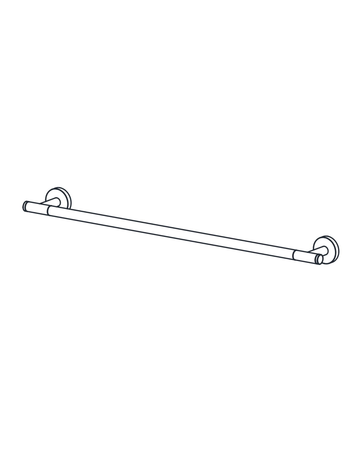AQUALEM BA1335 Series 35 24" Towel Bar