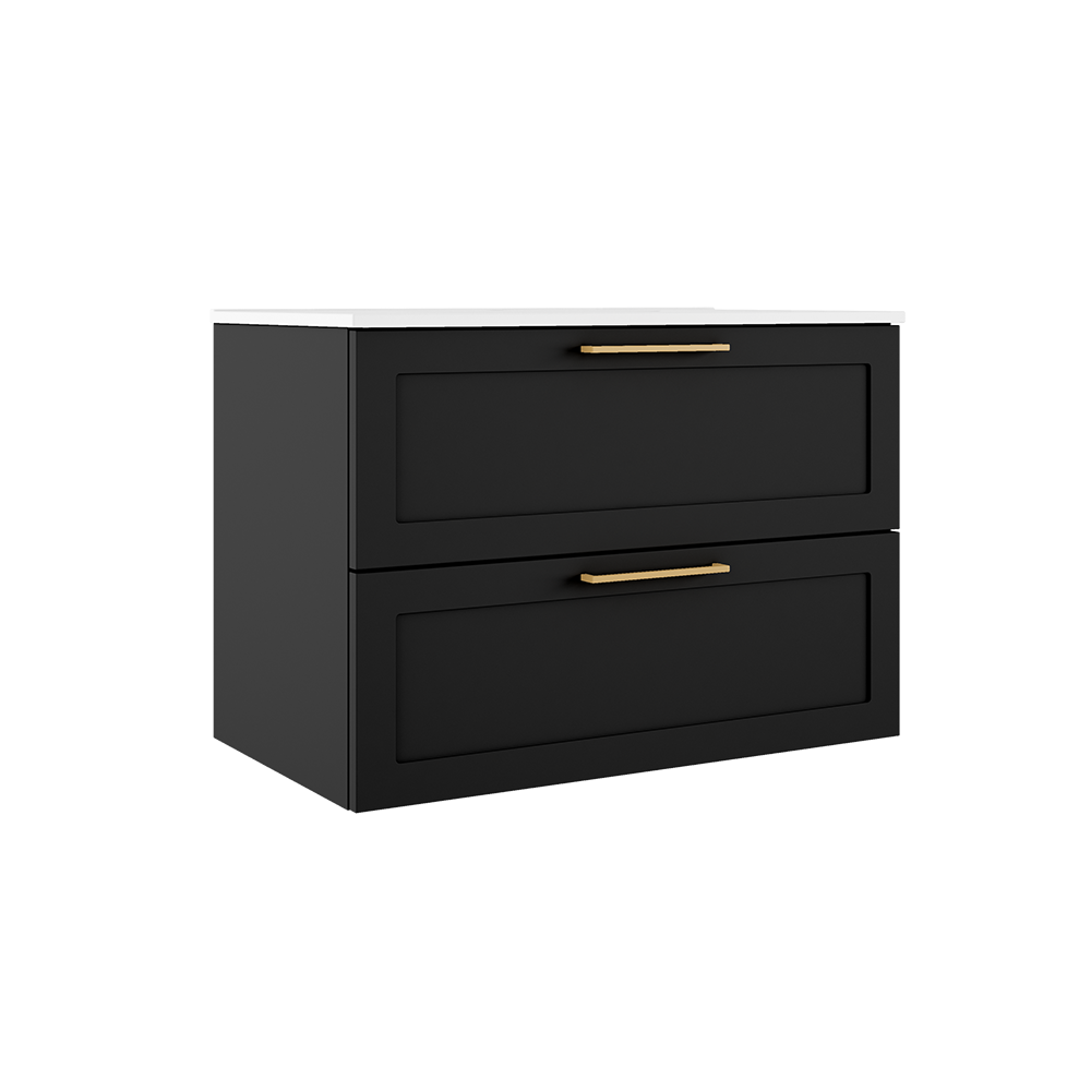 ICO BR1002 Rhythm 31" Two Drawer Wall-Mounted Vanity