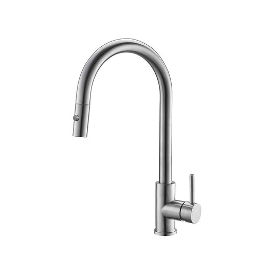 AQUALEM CF8036-BSS Universal Pull-down Kitchen Faucet