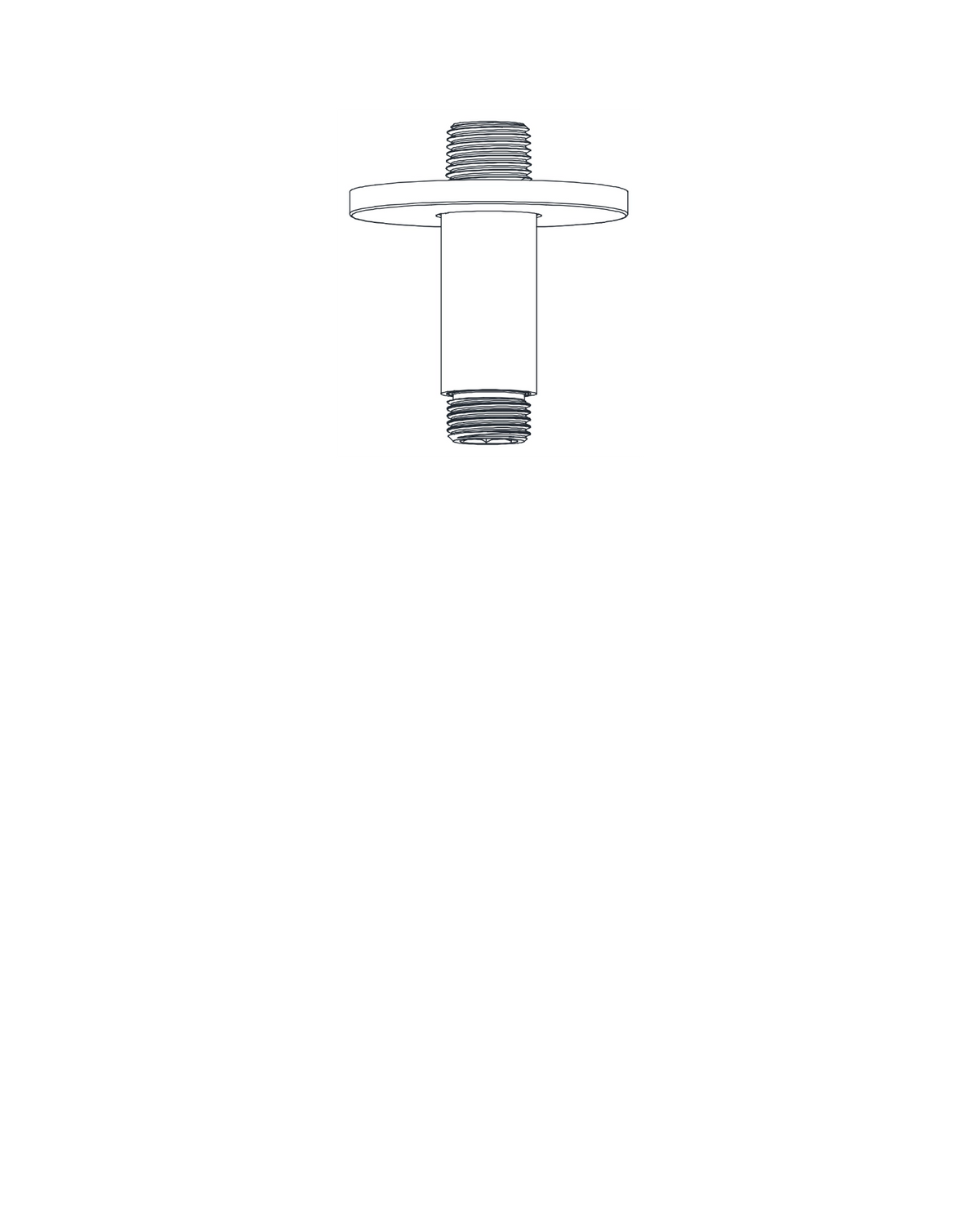 AQUALEM CR0235 Origin 316 2" Ceiling Shower Arm