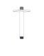 AQUALEM CR0604 Universal 6" Solid Brass Ceiling Shower Arm