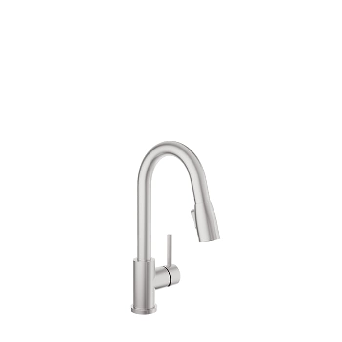 BARIL Unick CUI-2040-02L Single-Hole Bar / Prep Kitchen Faucet With 2-Function Pull-Down Spray
