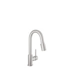 BARIL Unick CUI-2040-02L Single-Hole Bar / Prep Kitchen Faucet With 2-Function Pull-Down Spray