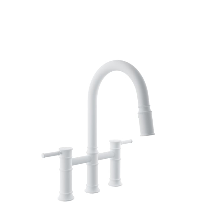 BARIL VILLA CUI-3020-02L Bridge kitchen faucet with 2-function pull-down spray