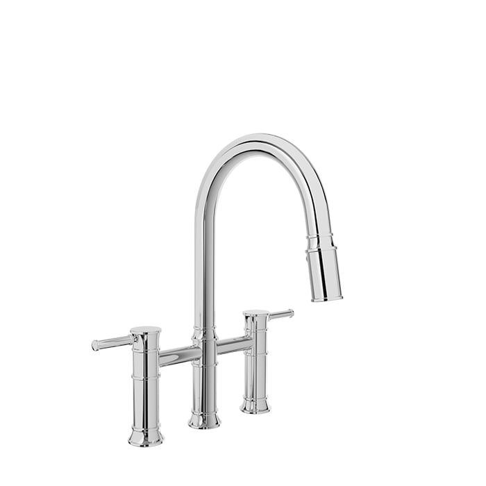 BARIL VILLA CUI-3020-02L Bridge kitchen faucet with 2-function pull-down spray Secondary image