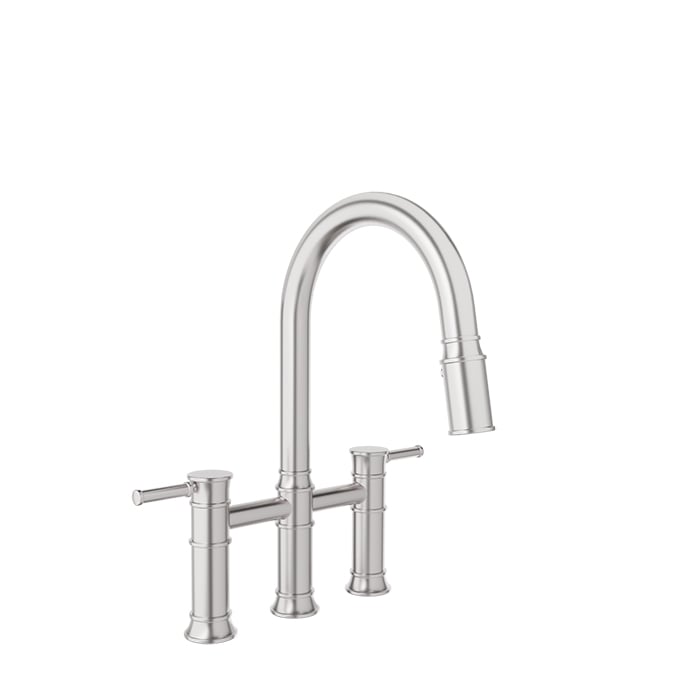 BARIL VILLA CUI-3020-02L Bridge kitchen faucet with 2-function pull-down spray