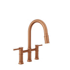 BARIL VILLA CUI-3020-02L Bridge kitchen faucet with 2-function pull-down spray