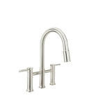 BARIL VILLA CUI-3020-02L Bridge kitchen faucet with 2-function pull-down spray
