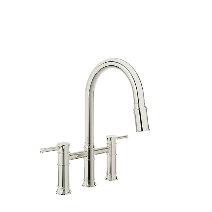 BARIL VILLA CUI-3020-02L Bridge kitchen faucet with 2-function pull-down spray