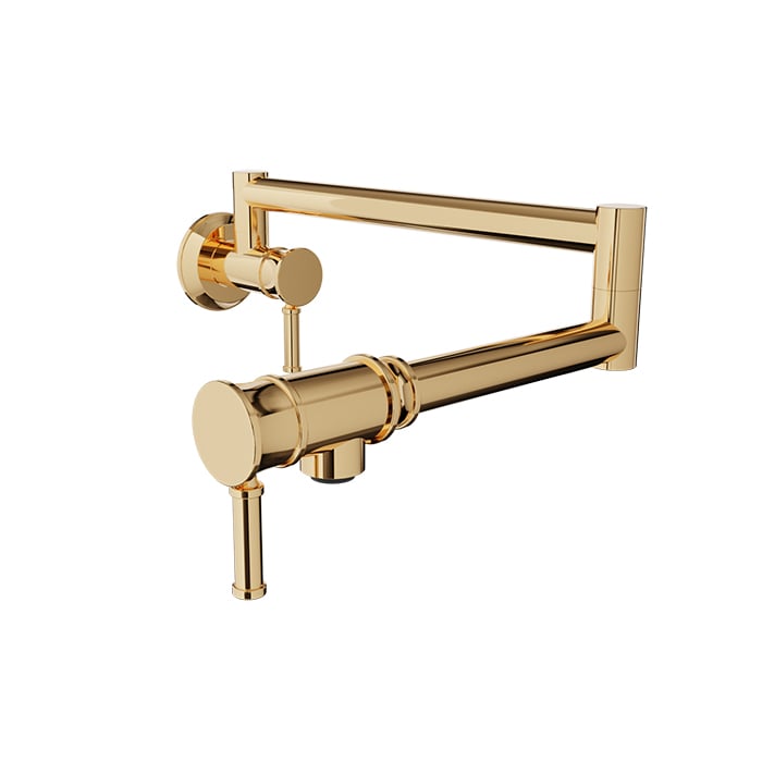 BARIL VILLA CUI-4230-00L Single-hole wall-mounted pot filler with two handles