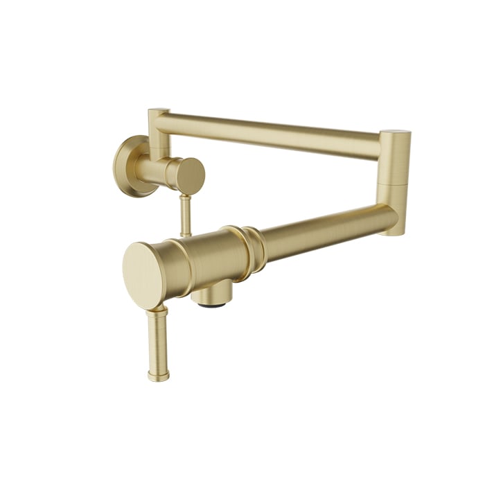 BARIL VILLA CUI-4230-00L Single-hole wall-mounted pot filler with two handles
