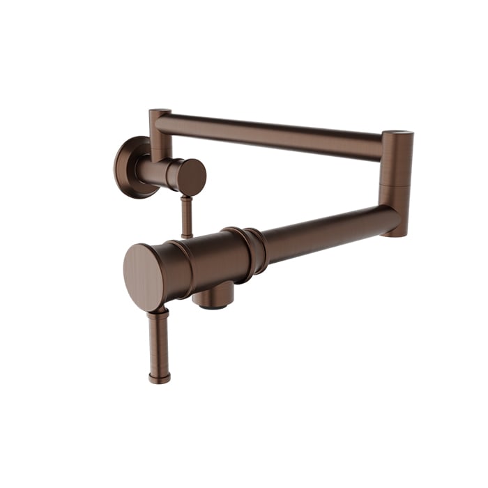 BARIL VILLA CUI-4230-00L Single-hole wall-mounted pot filler with two handles