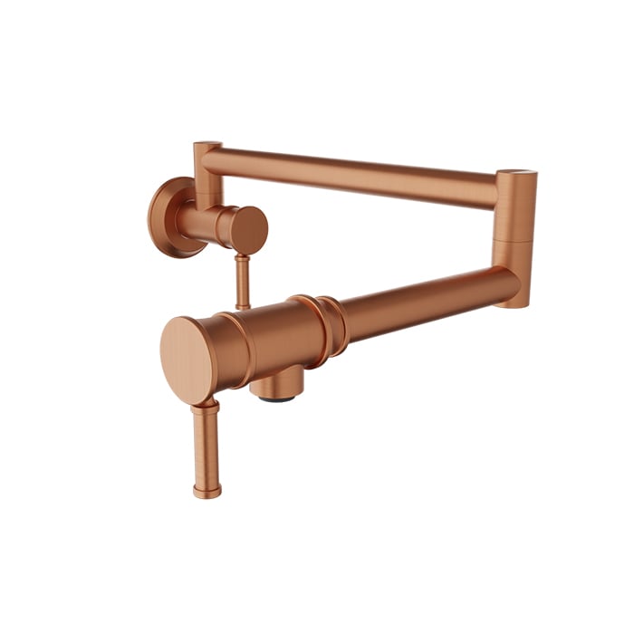 BARIL VILLA CUI-4230-00L Single-hole wall-mounted pot filler with two handles