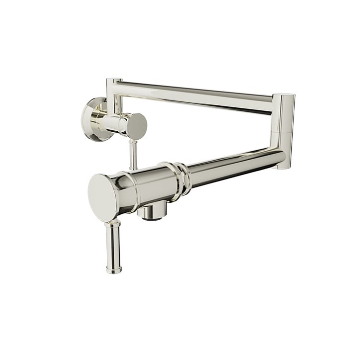 BARIL VILLA CUI-4230-00L Single-hole wall-mounted pot filler with two handles