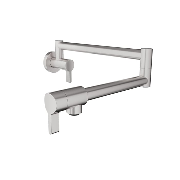 BARIL VISION CUI-4292-00L Single-hole wall-mounted pot filler with two handles