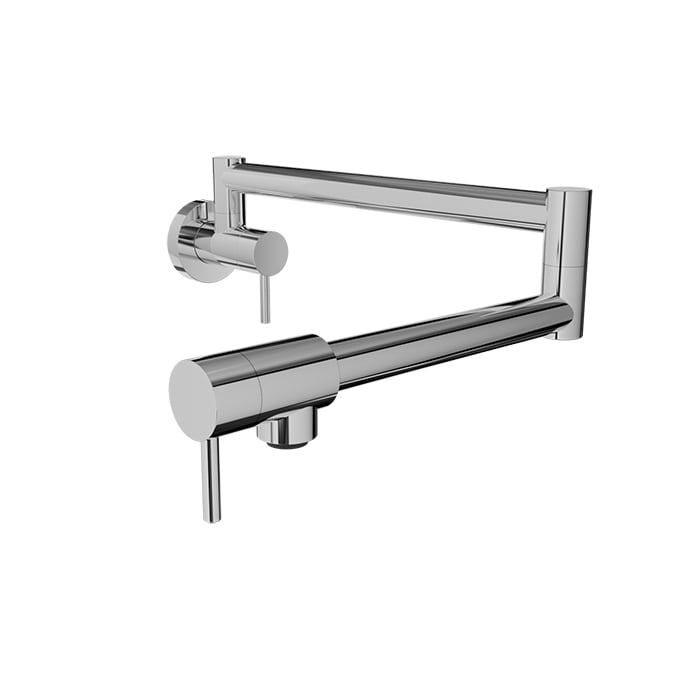 BARIL UNICK CUI-4295-00L Single-hole wall-mounted pot filler with two handles