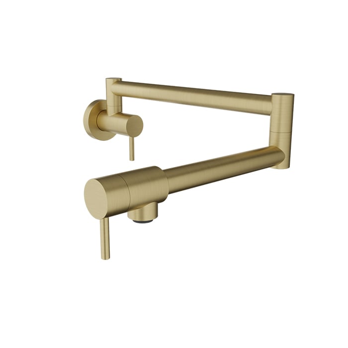 BARIL UNICK CUI-4295-00L Single-hole wall-mounted pot filler with two handles