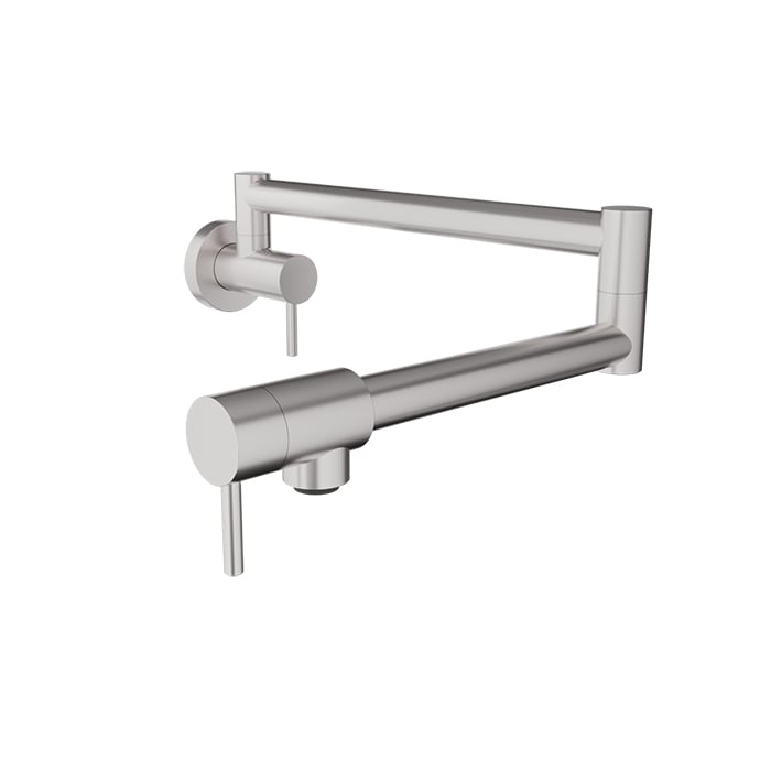 BARIL UNICK CUI-4295-00L Single-hole wall-mounted pot filler with two handles