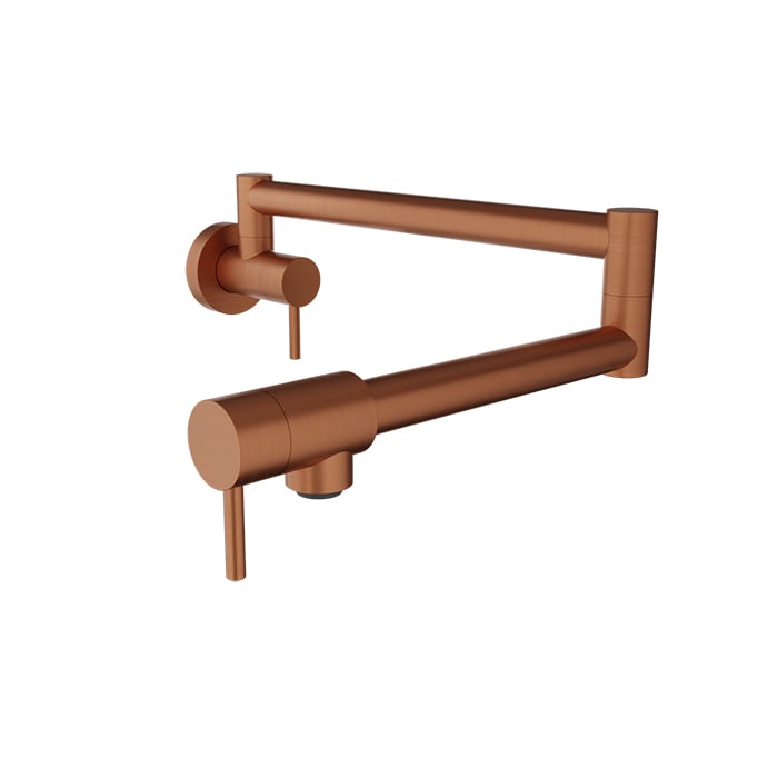BARIL UNICK CUI-4295-00L Single-hole wall-mounted pot filler with two handles