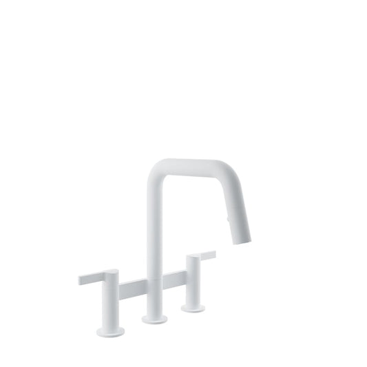 BARIL VISION IV CUI-9220-02L Bridge kitchen faucet with 2-function pull-down spray