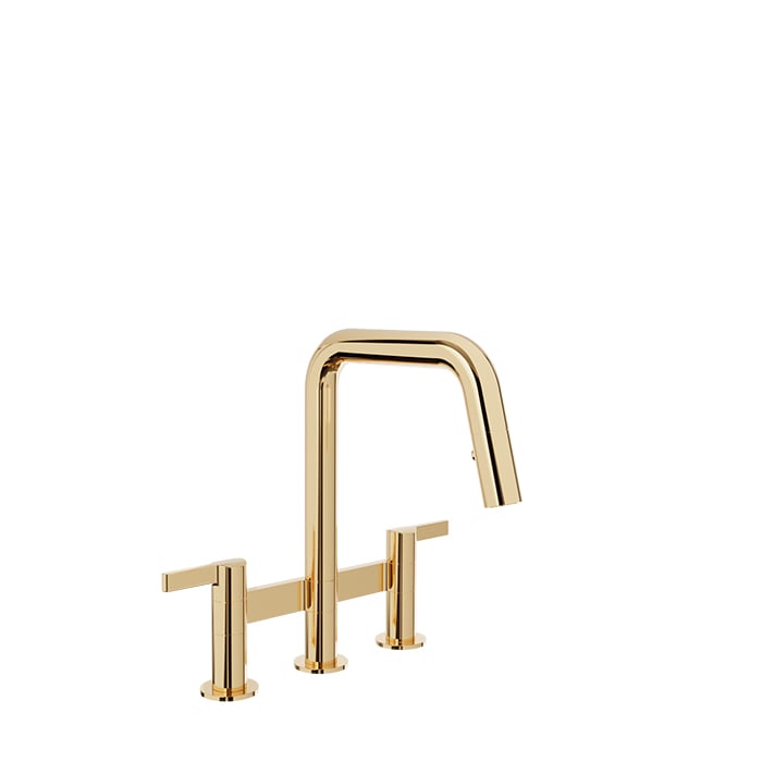 BARIL VISION IV CUI-9220-02L Bridge kitchen faucet with 2-function pull-down spray