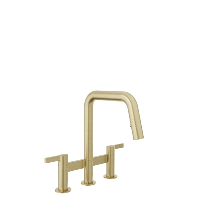 BARIL VISION IV CUI-9220-02L Bridge kitchen faucet with 2-function pull-down spray