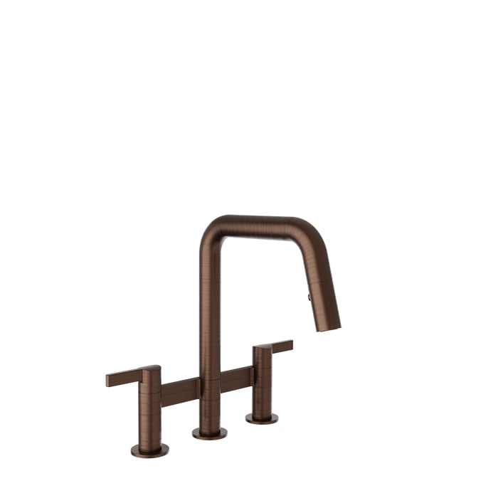 BARIL VISION IV CUI-9220-02L Bridge kitchen faucet with 2-function pull-down spray