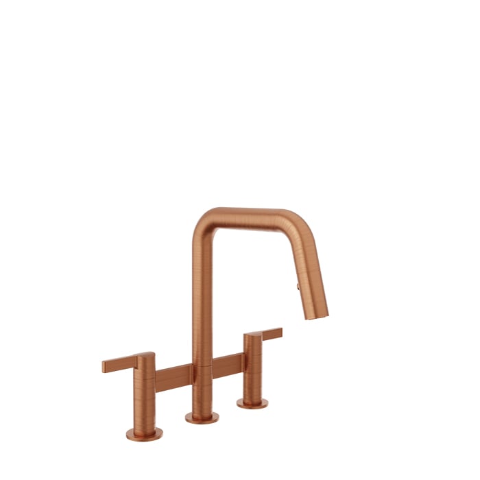 BARIL VISION IV CUI-9220-02L Bridge kitchen faucet with 2-function pull-down spray