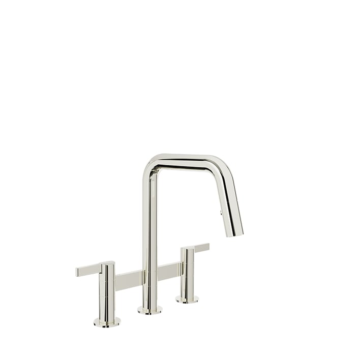 BARIL VISION IV CUI-9220-02L Bridge kitchen faucet with 2-function pull-down spray