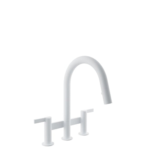 BARIL VISION CUI-9225-02L Bridge kitchen faucet with 2-function pull-down spray