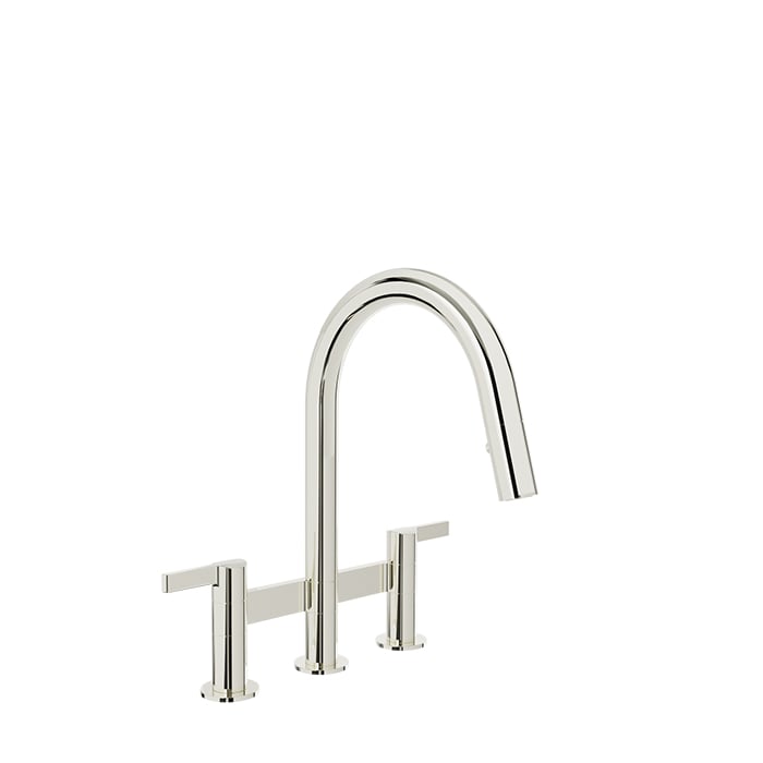 BARIL VISION CUI-9225-02L Bridge kitchen faucet with 2-function pull-down spray
