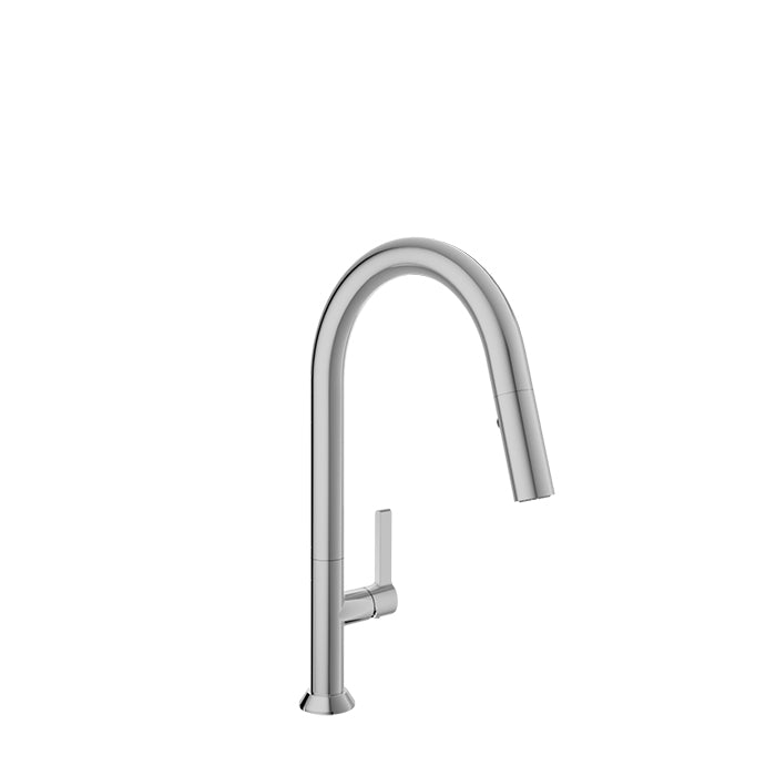 BARIL CUI-9340-02L High Single Hole Kitchen Faucet With 2-Function Pull-Down Spray