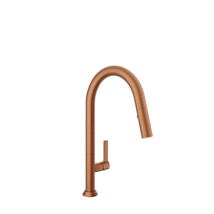 BARIL CUI-9340-02L High Single Hole Kitchen Faucet With 2-Function Pull-Down Spray