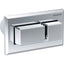GEBERIT 116.054.21.1 Remote Flush Actuation, Square Design, Pneumatic, For Dual Flush, For Sigma Concealed Cistern 8 Cm, Concealed Actuator, Protruding