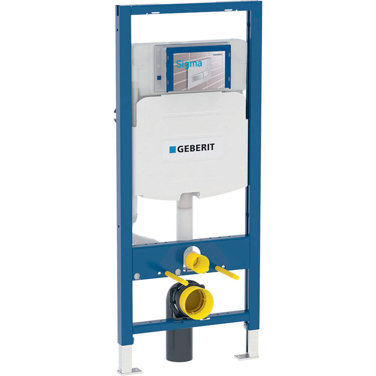 GEBERIT 111.335.00.5 Duofix Element For Wall-Hung Wc, 120 Cm, With Sigma Concealed Cistern 12 Cm, 6 / 3 Liters Main image