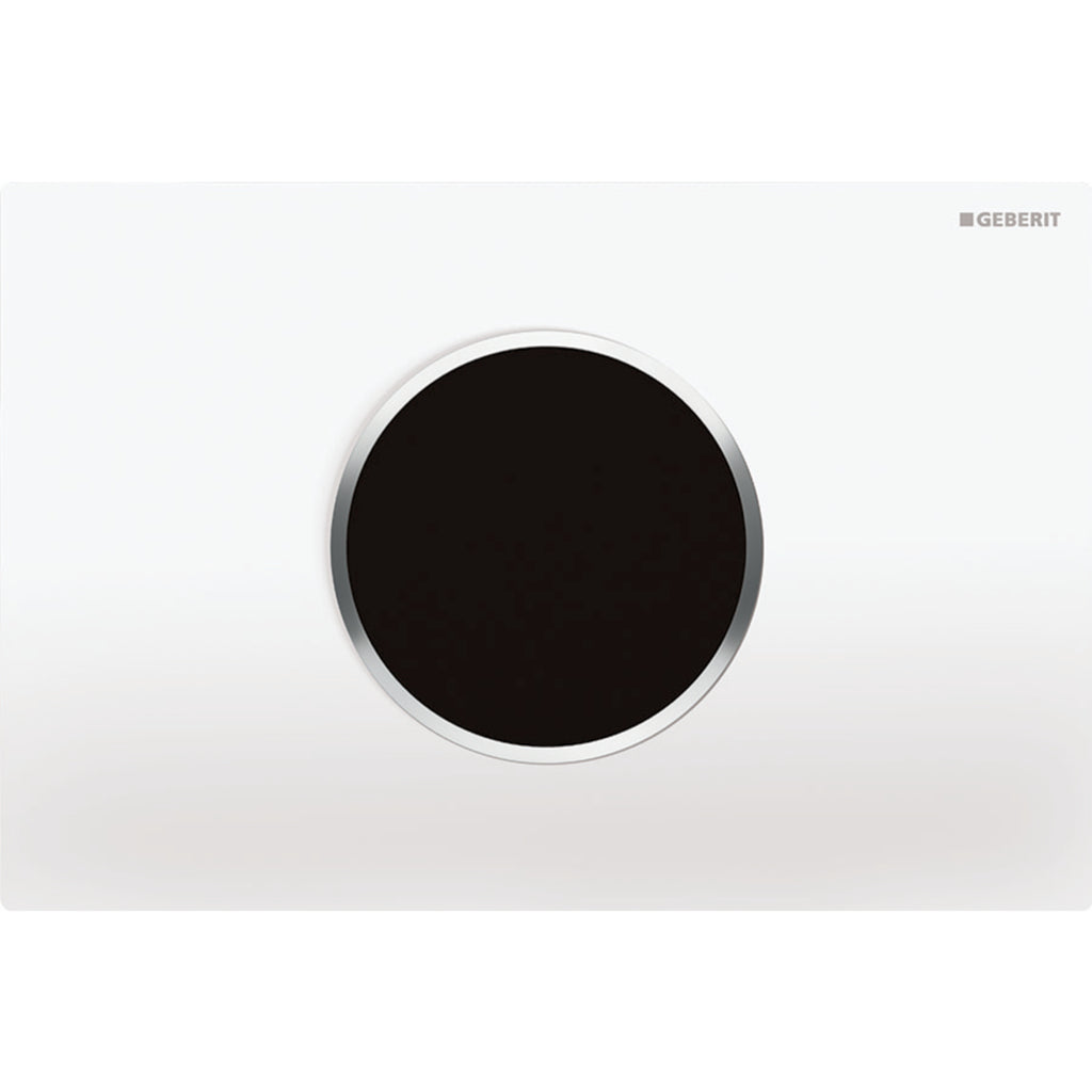 GEBERIT 115.907.Kh.1 Wc Flush Control With Electronic Flush Actuation, Mains Operation, Dual Flush, Actuator Plate Sigma10, Automatic/Touchless