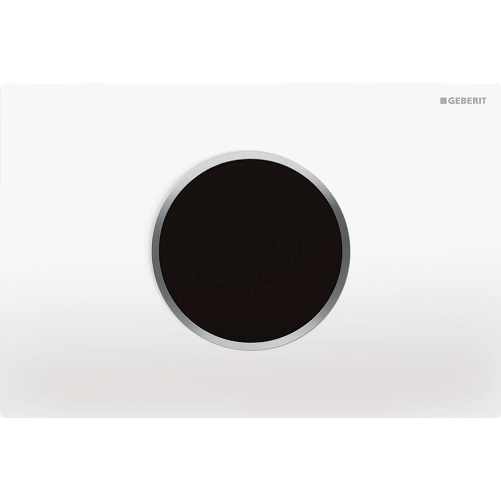 GEBERIT 115.907.Kh.1 Wc Flush Control With Electronic Flush Actuation, Mains Operation, Dual Flush, Actuator Plate Sigma10, Automatic/Touchless