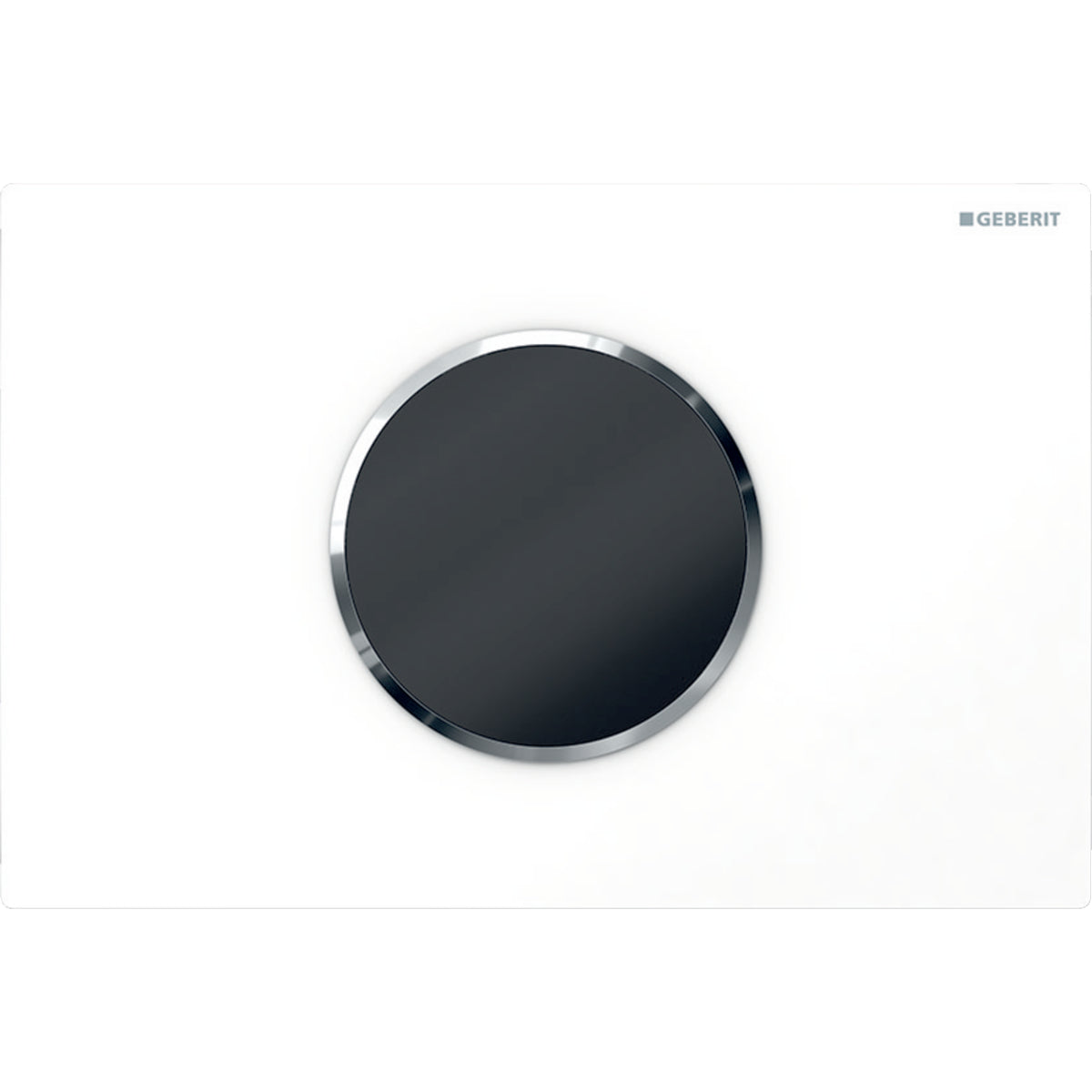 GEBERIT 115.908.Kh.1 Wc Flush Control With Electronic Flush Actuation, Battery Operation, Dual Flush, Actuator Plate Sigma10, Automatic/Touchless