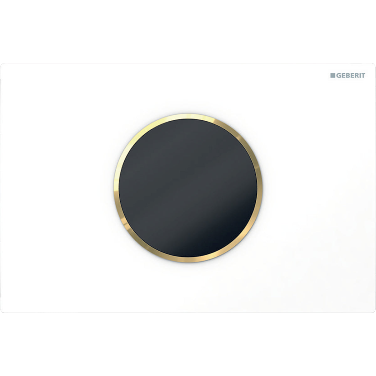 GEBERIT 115.908.Kh.1 Wc Flush Control With Electronic Flush Actuation, Battery Operation, Dual Flush, Actuator Plate Sigma10, Automatic/Touchless