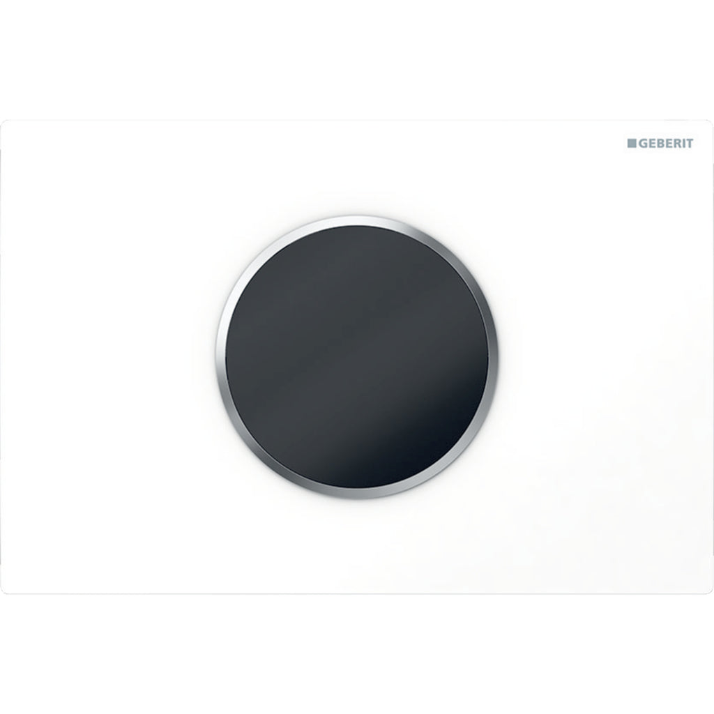 GEBERIT 115.908.Kh.1 Wc Flush Control With Electronic Flush Actuation, Battery Operation, Dual Flush, Actuator Plate Sigma10, Automatic/Touchless
