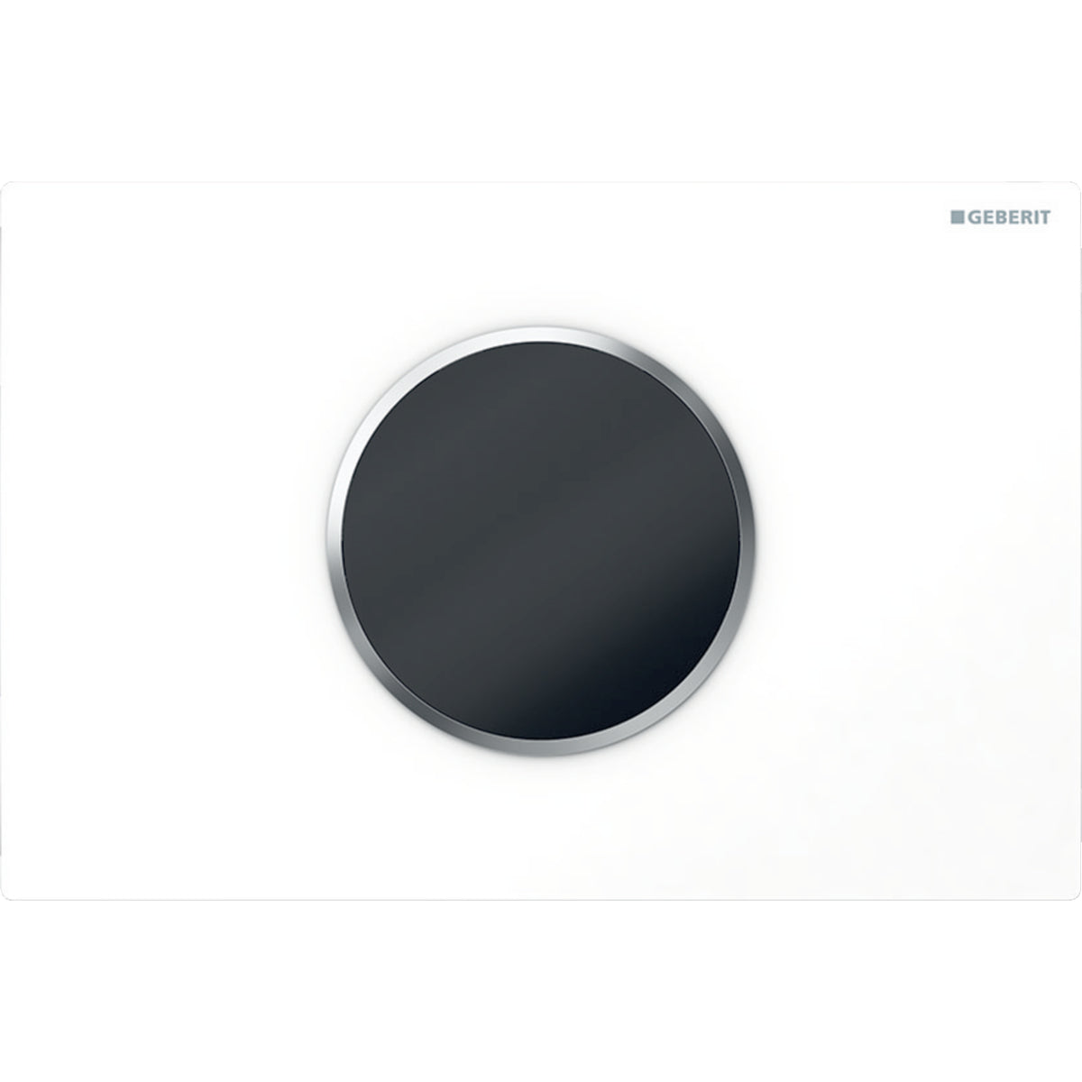 GEBERIT 115.908.Kh.1 Wc Flush Control With Electronic Flush Actuation, Battery Operation, Dual Flush, Actuator Plate Sigma10, Automatic/Touchless