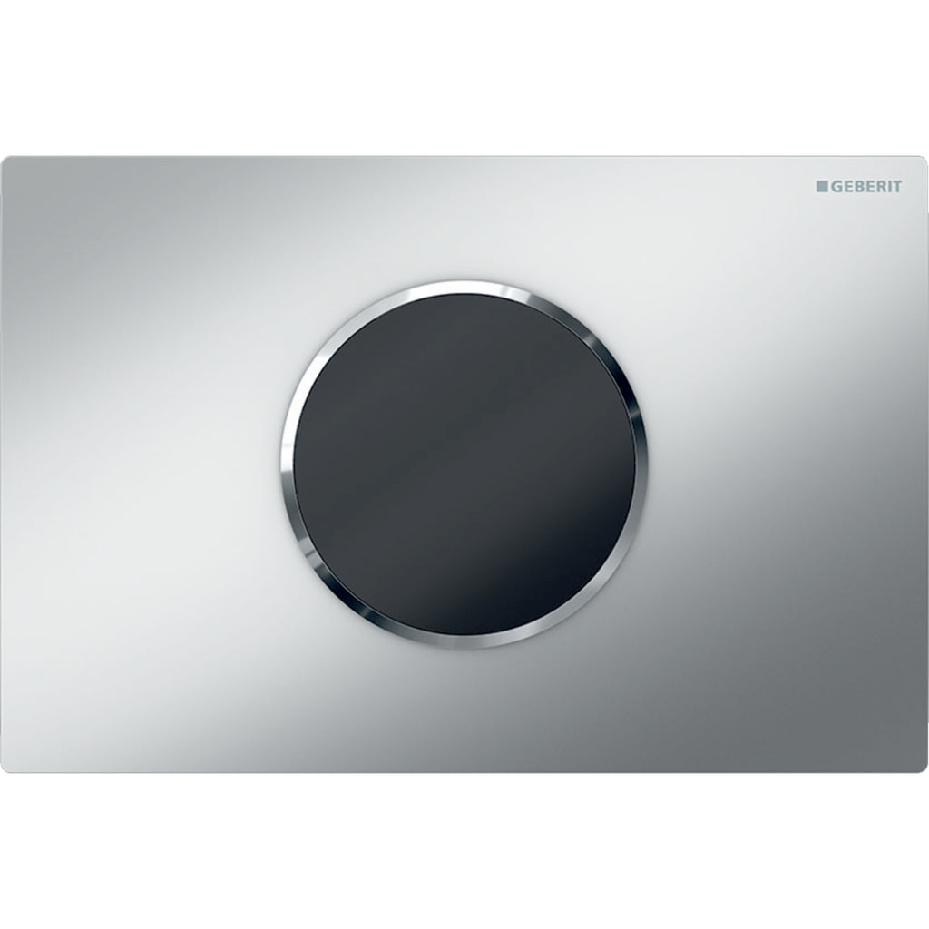 GEBERIT Cr115-8Kh1 Wc Flush Control With Electronic Flush Actuation, Battery Operation, Dual Flush, Actuator Plate Sigma10, Automatic/Touchless