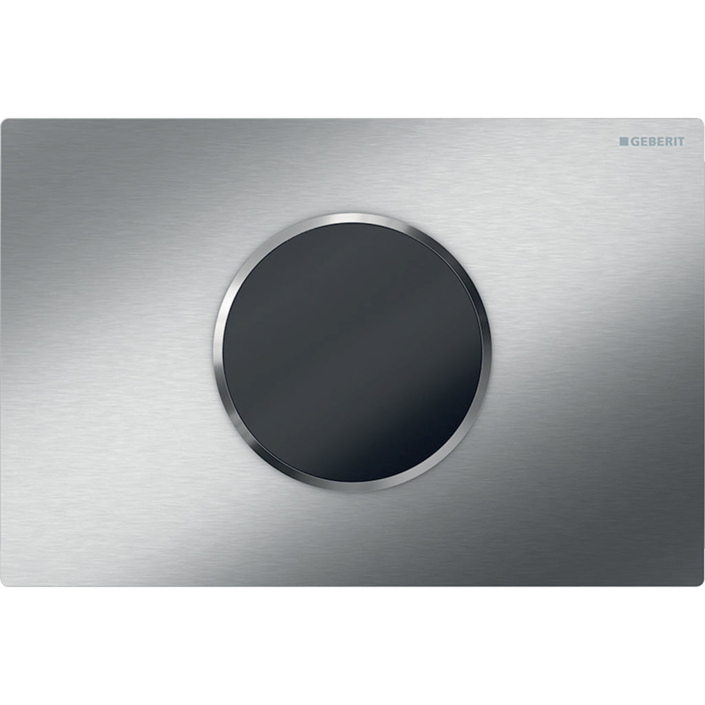 GEBERIT Cr115-8Kh1 Wc Flush Control With Electronic Flush Actuation, Battery Operation, Dual Flush, Actuator Plate Sigma10, Automatic/Touchless