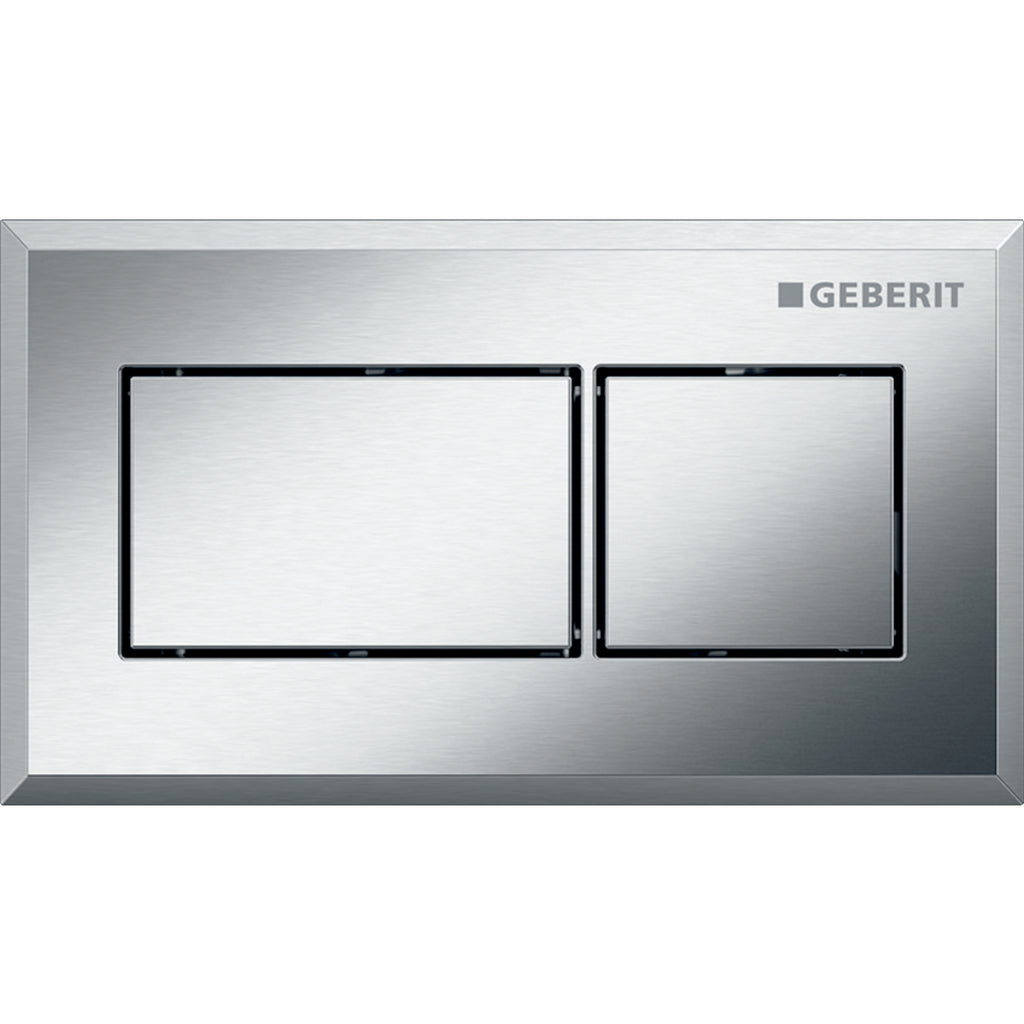 GEBERIT 116.051.Gh.1 Remote Flush Actuation, Square Design, Pneumatic, For Dual Flush, Concealed Actuator