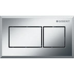 GEBERIT 116.051.Gh.1 Remote Flush Actuation, Square Design, Pneumatic, For Dual Flush, Concealed Actuator