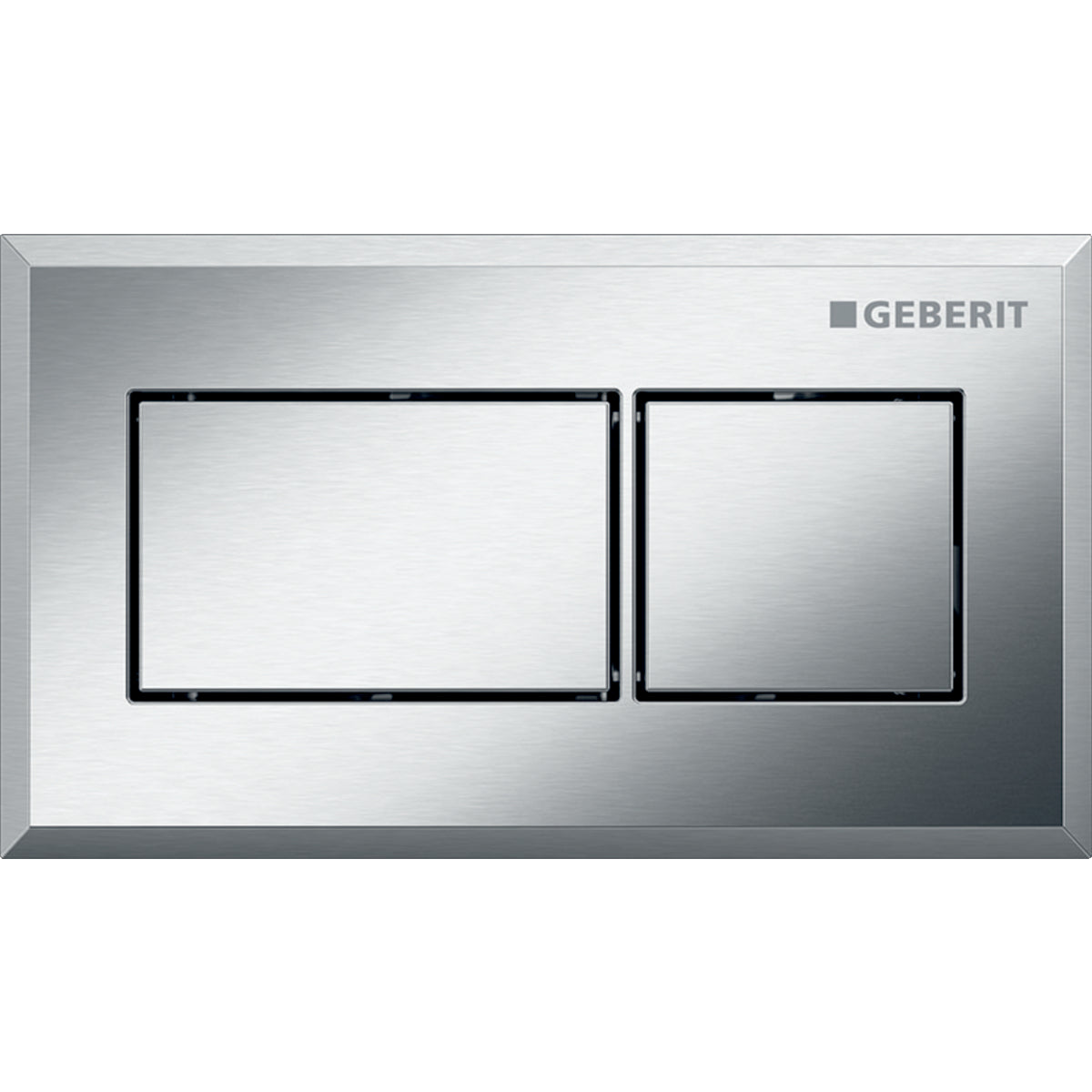 GEBERIT 116.053.Gh.1 Remote Flush Actuation, Square Design, Pneumatic, For Dual Flush, For Sigma Concealed Cistern 8 Cm, Concealed Actuator Main image