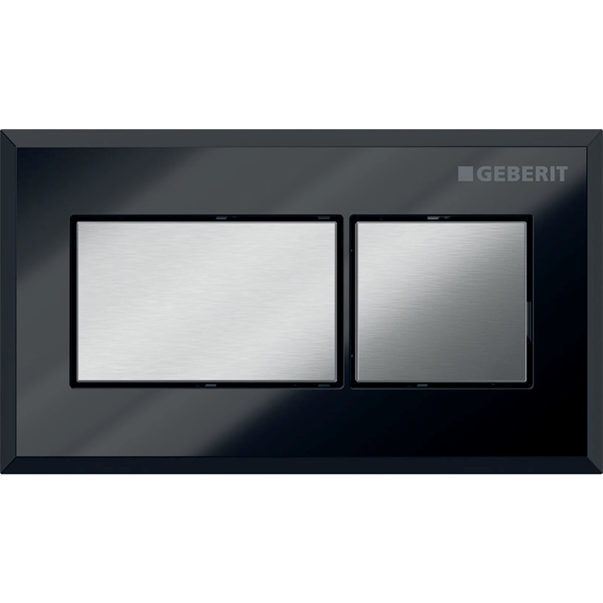 GEBERIT 116.051.Gh.1 Remote Flush Actuation, Square Design, Pneumatic, For Dual Flush, Concealed Actuator