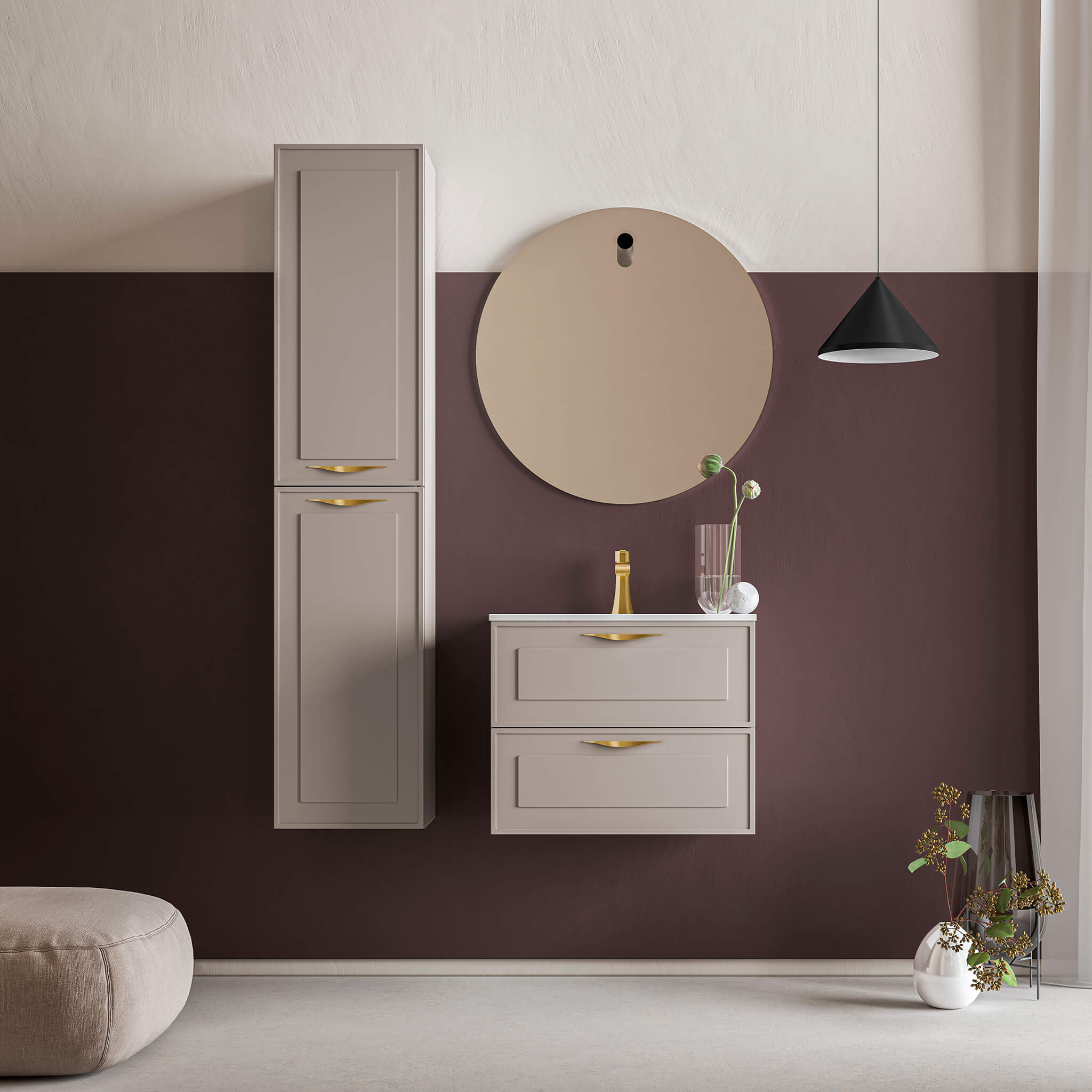 STONETOUCH DEV24 Deville Wall Mounted Vanity 24" Secondary image